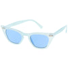 Gafas de sol tipo ojo de gato pequeñas de los años 90 en tono de color para mujer C563