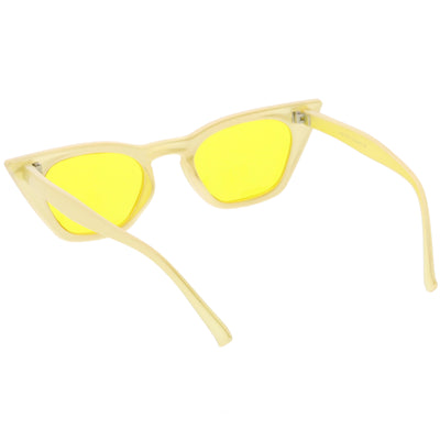 Gafas de sol tipo ojo de gato pequeñas de los años 90 en tono de color para mujer C563