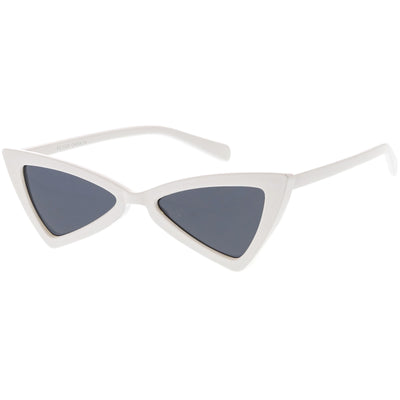 Gafas de sol estilo ojo de gato con forma de triángulo retro a la moda para mujer C570