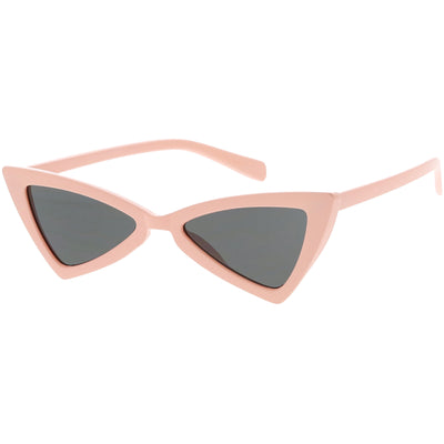 Gafas de sol estilo ojo de gato con forma de triángulo retro a la moda para mujer C570