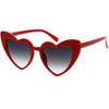 Gafas de sol translúcidas de gran tamaño con forma de ojo de gato y corazón para mujer C577