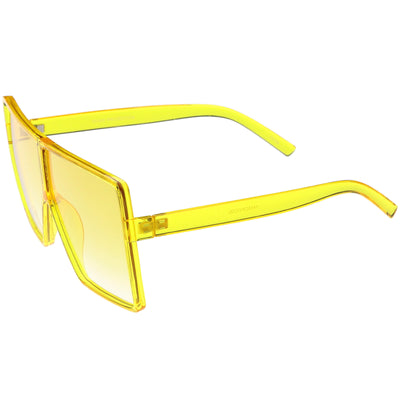 Gafas de sol cuadradas de tono de color de festival de gran tamaño para mujer C581