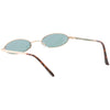 Pequeñas gafas de sol retro de los años 90 con lentes espejadas de metal ovaladas C594