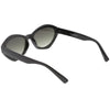 Gafas de sol con lentes planas ovaladas modernas retro para mujer C603