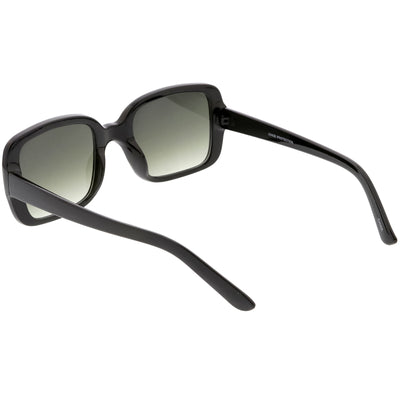 Gafas de sol con lentes planas cuadradas modernas retro para mujer C605