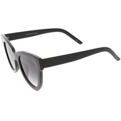 Gafas de sol estilo ojo de gato con lentes planas atrevidas para mujer, estilo retro, modernas, de gran tamaño, C621