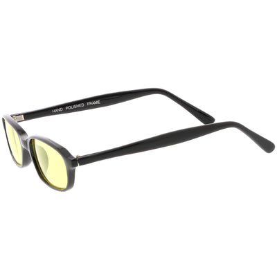 Gafas de sol pequeñas retro rectangulares en tono de color Dead Stock C642