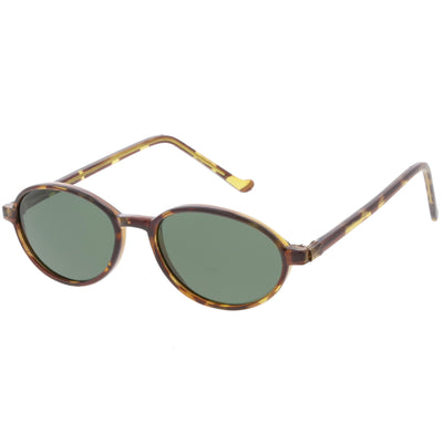 Gafas de sol independientes con tono de color ovalado retro verdadero C643