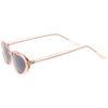 Gafas de sol pequeñas con montura transparente, estilo retro, ovaladas, C644