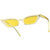 Retro Women's Translucent Thin Cat Eye Color Tone Sunglasses C663