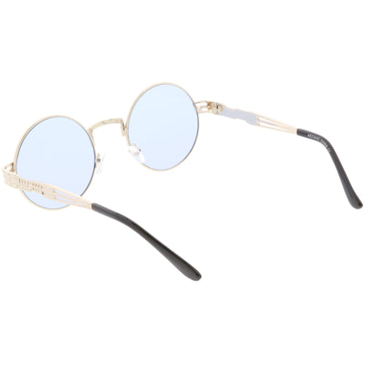 Vintage Steampunk gafas de sol redondas de gran tamaño en tono de color C664
