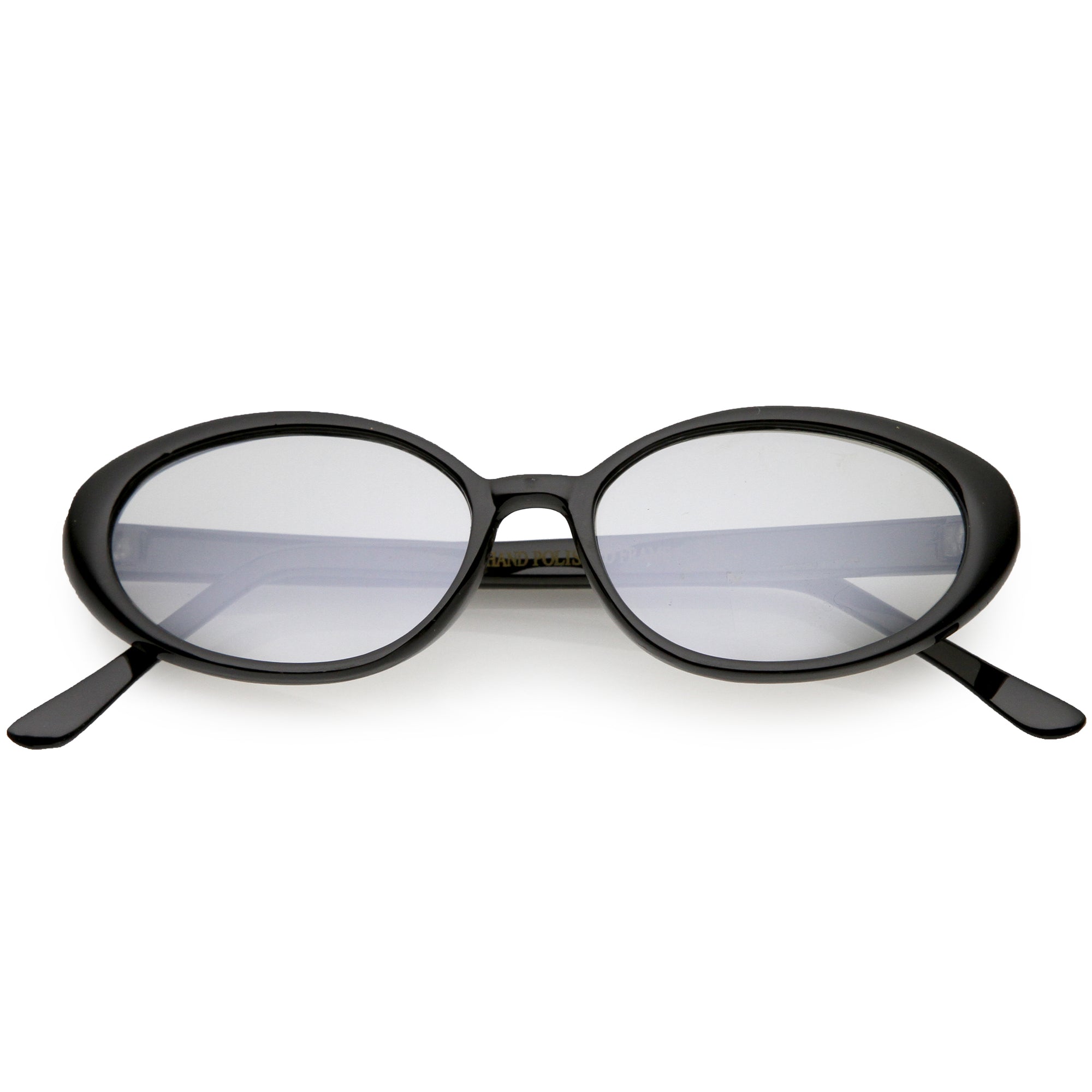Gafas de sol ovaladas con lentes de tono de color vintage verdadero para mujer C697