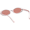 Pequeñas gafas de sol retro de los años 90 con lentes espejadas transparentes C698