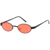 Gafas de sol retro de metal ovaladas en tono de color pequeño de los años 90 C709