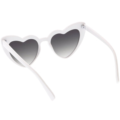 Gafas de sol extragrandes con forma de corazón y diamantes de imitación para mujer C711