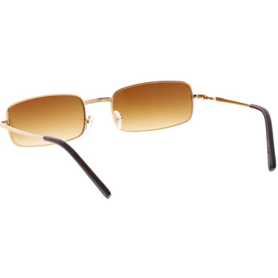 Gafas de sol retro con lentes planas rectangulares pequeñas de los años 90 C719