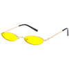 Gafas de sol ovaladas en tono de color retro delgadas de los años 90 C722