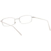 Gafas clásicas con lentes transparentes planas rectangulares de inspiración vintage C726