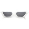 Retro Thin Neutral Colored Lens Cat Eye Sunglasses C734