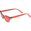 Gafas de sol estilo ojo de gato con lentes de tono de color translúcido colorido para mujer C735