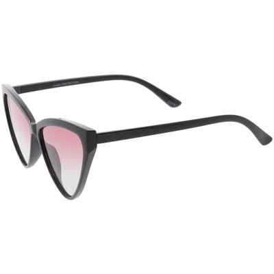 Gafas de sol estilo ojo de gato en tono de color con punta alta y gran tamaño para mujer C739
