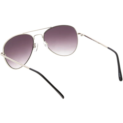 Gafas de sol estilo aviador con lentes degradados de metal, clásicas y pequeñas, C782