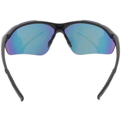 Performance TR-90 Sports Shield Gafas de sol con lentes espejadas C797