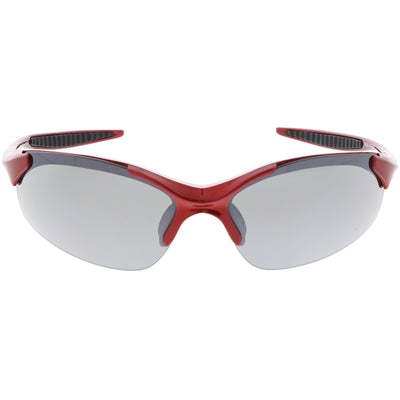 Gafas de sol con lentes espejadas y escudo deportivo TR-90 de alto rendimiento C804