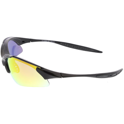 Rendimiento Ciclismo Correr Peso ligero TR-90 Gafas de sol con lentes espejadas C813