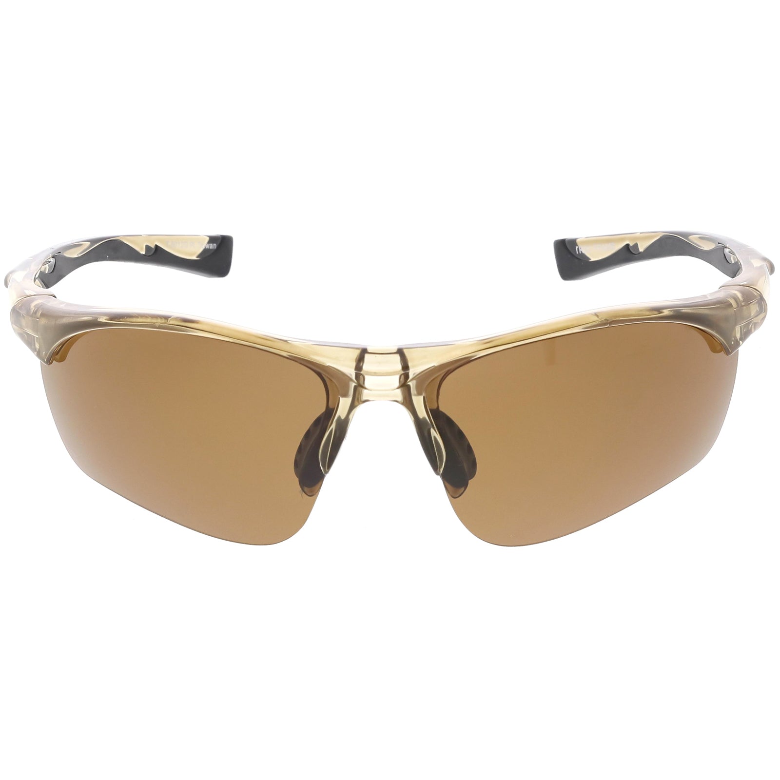TR90 Men Ultralight High Quality Square Frameless Sun Glasses N7025 Brown