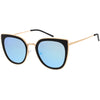 Women's Oversize Polarized Cat Eye Metal Frame Sunglasses C822
