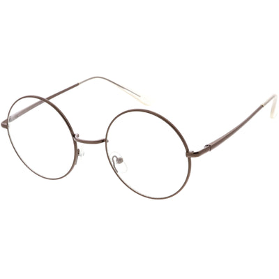 Gafas de montura redonda con lentes transparentes inspiradas en Lennon vintage 9222
