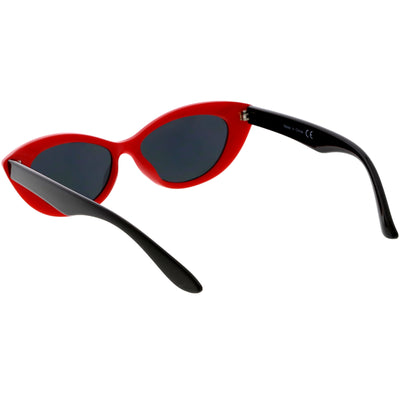 Gafas de sol estilo ojo de gato en tono de color ovalado retro para mujer C868