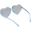 Gafas de sol extragrandes con lentes brillantes y forma de corazón novedosas para mujer C876