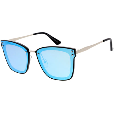 Gafas de sol polarizadas con espejo infinito plano premium para mujer C882