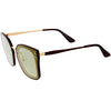 Gafas de sol con lentes planas polarizadas y espejadas cuadradas de gran tamaño para mujer C883