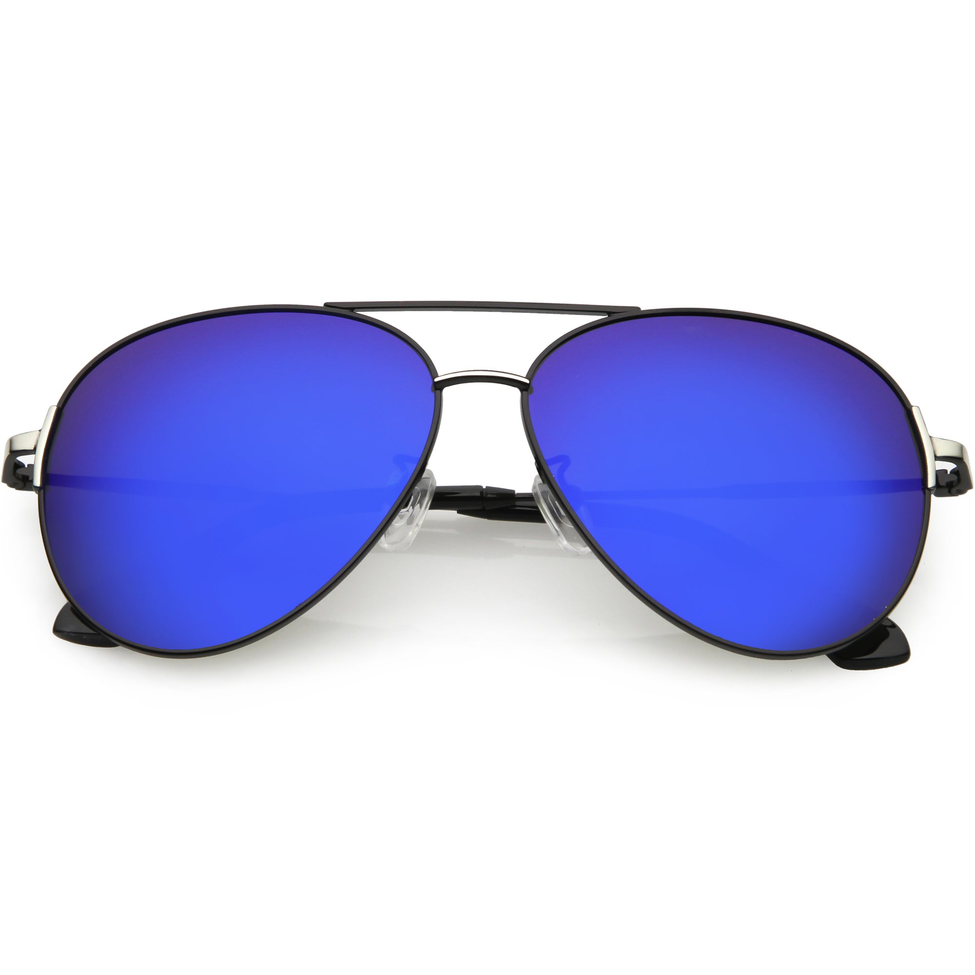 Gafas de sol de aviador con lentes polarizadas y brazos de metal de gran tamaño C886