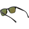 Gafas de sol cuadradas con montura de cuerno con textura de madera sintética con lentes polarizadas C889