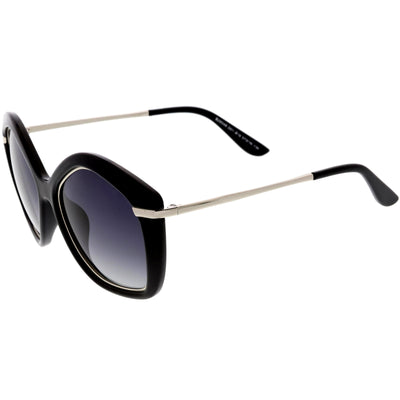 Gafas de sol C900 con lentes polarizadas geométricas extragrandes para mujer de los años 50