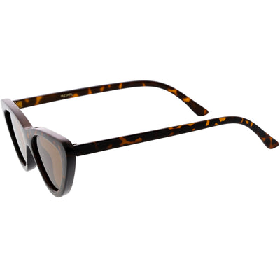 Gafas de sol polarizadas tipo ojo de gato, lentes de color neutro, pequeñas y gruesas, C927