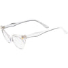 Gafas de ojo de gato con lentes transparentes para mujer, estilo retro, pequeño, años 50, C939