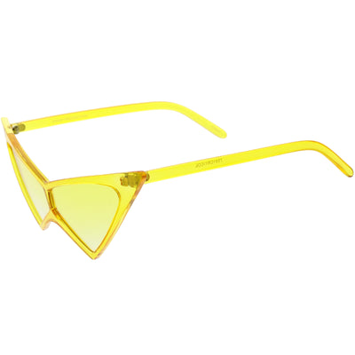 Gafas de sol estilo ojo de gato con punta afilada y tono de color Rock N Roll para mujer C945