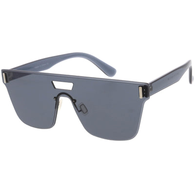 Gafas de sol con protección de lentes planas sin montura de moda deportiva moderna C970