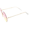 Gafas de sol con lentes de gemas degradadas redondas retro de los años 70 para mujer C983