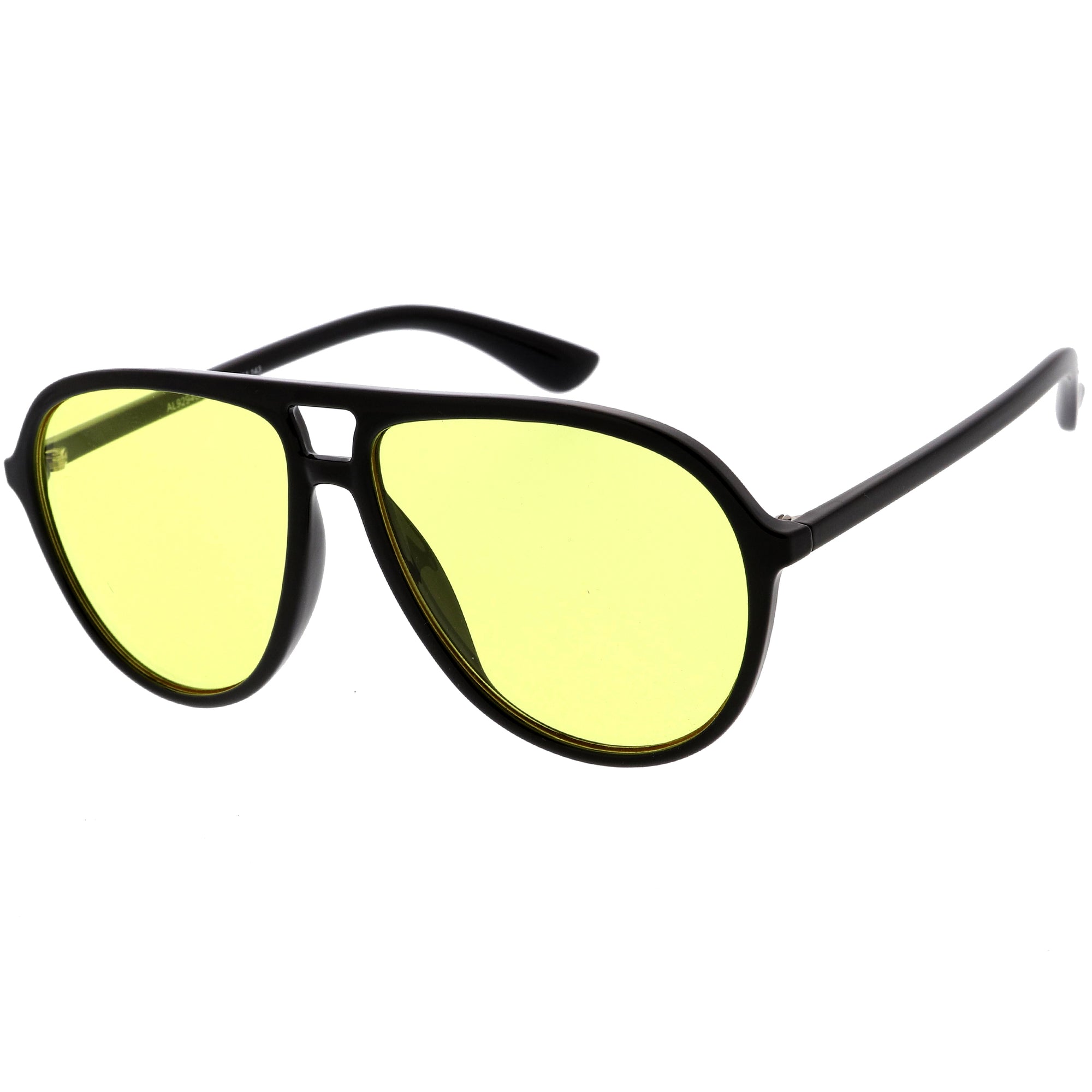 1980's Retro Fashion Blue Blocker Lens Aviator Sunglasses 8588