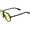 Gafas de sol de aviador retro con lentes tintadas de color inspiradas en los años 80 clásicas D015