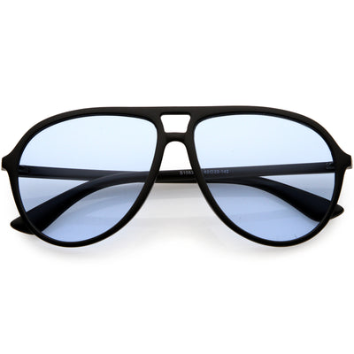 Gafas de sol de aviador retro con lentes tintadas de color inspiradas en los años 80 clásicas D015