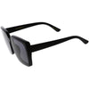 Glamorosas y elegantes gafas de sol cuadradas extragrandes con brazos en relieve Argyle inspiradas en el diseñador D035