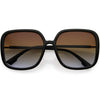 Gafas de sol cuadradas para mujer con lentes degradados neutros, ligeras, elegantes, de gran tamaño, D057