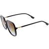 Gafas de sol cuadradas para mujer con lentes degradados neutros, ligeras, elegantes, de gran tamaño, D057